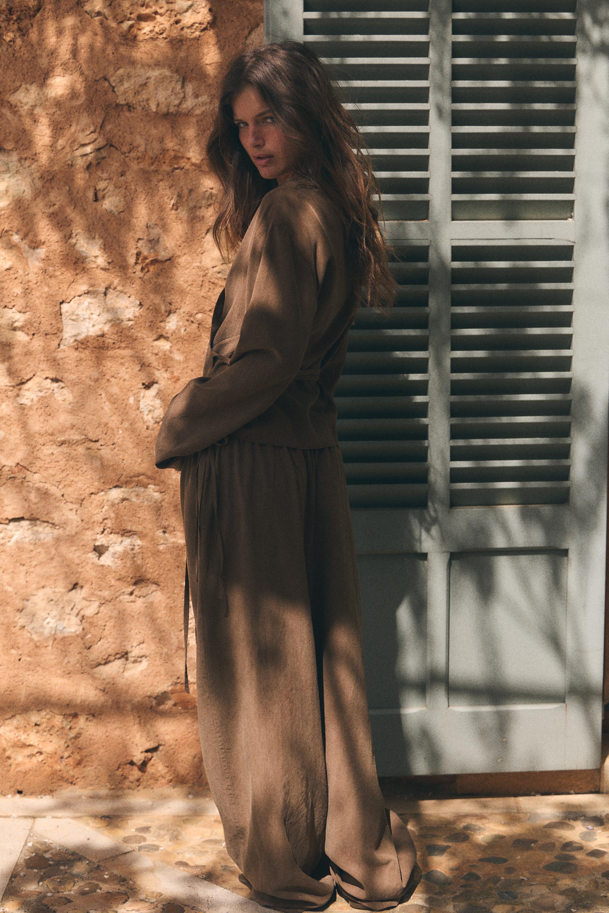 PANTALON PALAZZO NŒUD